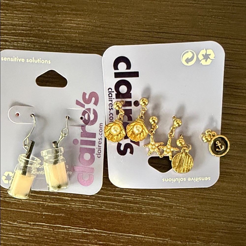Claire's 4 Earring Set